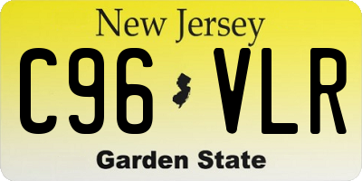NJ license plate C96VLR