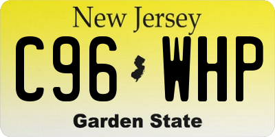 NJ license plate C96WHP