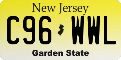 NJ license plate C96WWL