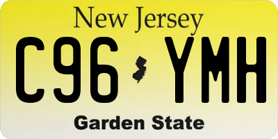 NJ license plate C96YMH