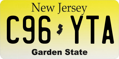 NJ license plate C96YTA