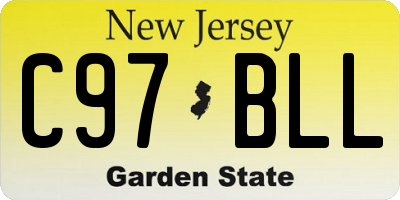 NJ license plate C97BLL