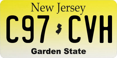 NJ license plate C97CVH