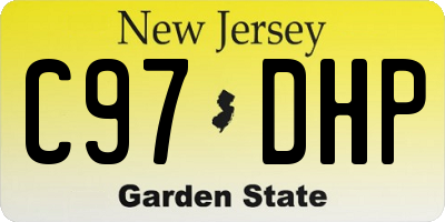 NJ license plate C97DHP