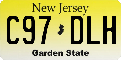 NJ license plate C97DLH