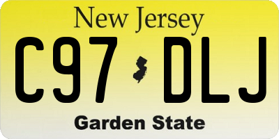 NJ license plate C97DLJ