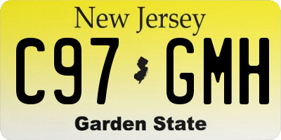 NJ license plate C97GMH