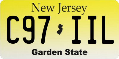 NJ license plate C97IIL
