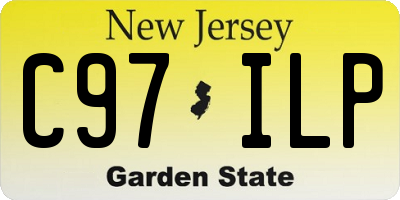 NJ license plate C97ILP