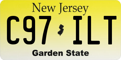 NJ license plate C97ILT