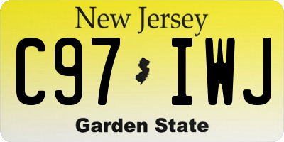 NJ license plate C97IWJ