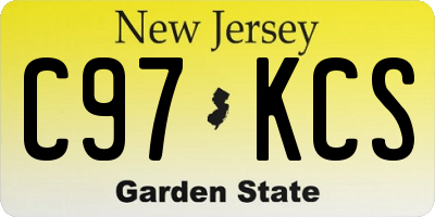 NJ license plate C97KCS