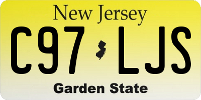 NJ license plate C97LJS