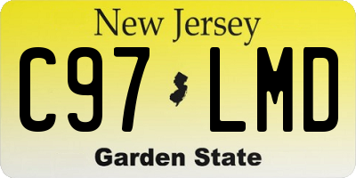 NJ license plate C97LMD