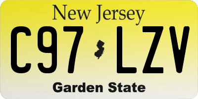 NJ license plate C97LZV