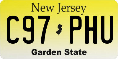 NJ license plate C97PHU