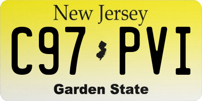 NJ license plate C97PVI