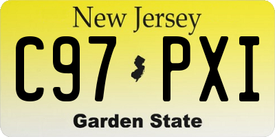NJ license plate C97PXI