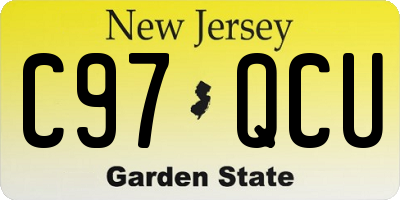 NJ license plate C97QCU