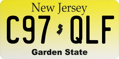 NJ license plate C97QLF