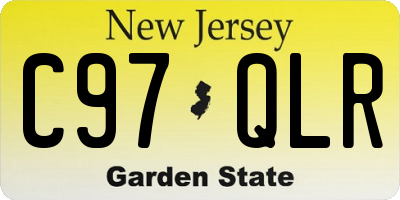 NJ license plate C97QLR