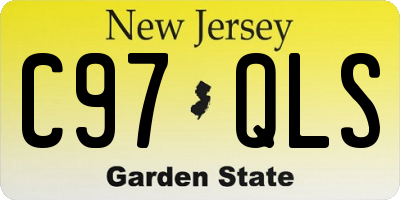 NJ license plate C97QLS