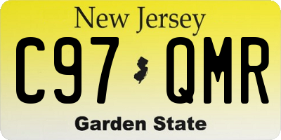 NJ license plate C97QMR