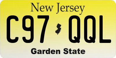 NJ license plate C97QQL