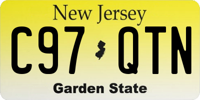 NJ license plate C97QTN