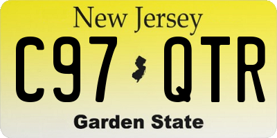 NJ license plate C97QTR