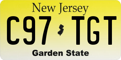 NJ license plate C97TGT