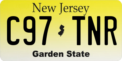 NJ license plate C97TNR