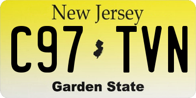 NJ license plate C97TVN