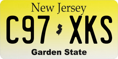 NJ license plate C97XKS