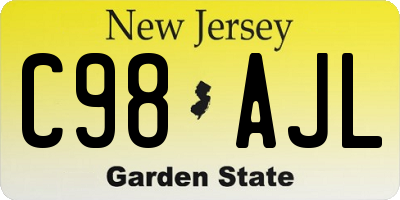 NJ license plate C98AJL