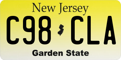 NJ license plate C98CLA