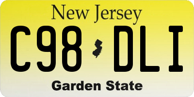 NJ license plate C98DLI