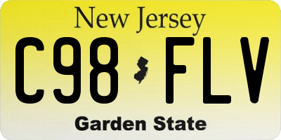 NJ license plate C98FLV