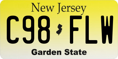 NJ license plate C98FLW