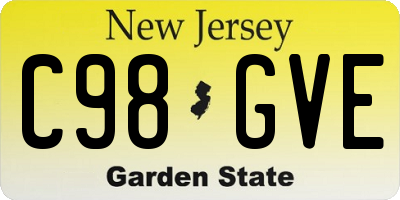 NJ license plate C98GVE