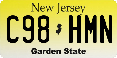 NJ license plate C98HMN