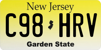 NJ license plate C98HRV