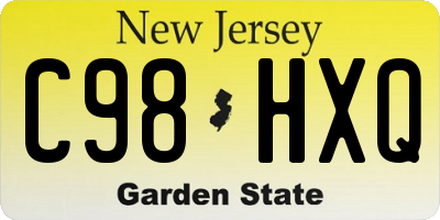 NJ license plate C98HXQ