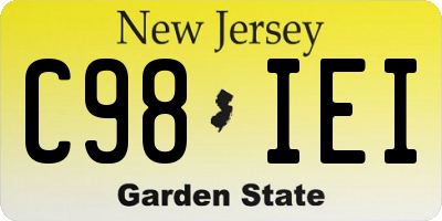 NJ license plate C98IEI