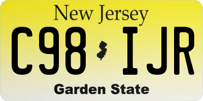 NJ license plate C98IJR