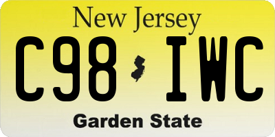 NJ license plate C98IWC