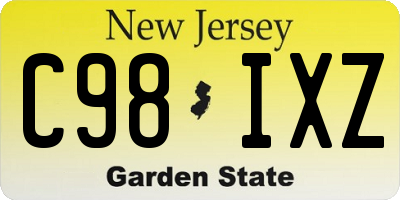 NJ license plate C98IXZ