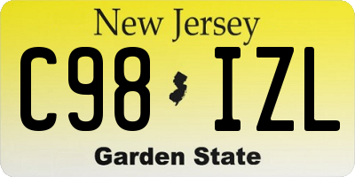 NJ license plate C98IZL