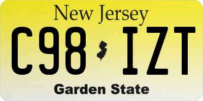 NJ license plate C98IZT