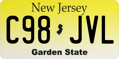 NJ license plate C98JVL